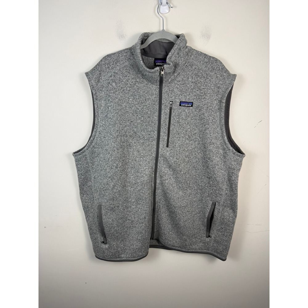Patagonia Better Sweater Vest Mens 3XL Grey Heather Full Zip Fleece 25882